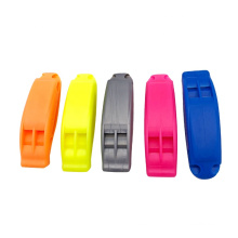 Wholesale custom size multicolor plastic emergency survival rescue safety whistle~